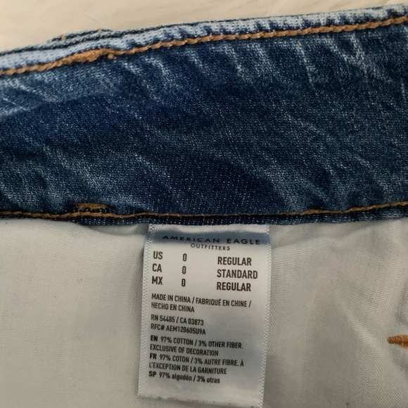 American Eagle Relaxed MOM Jean ~ Size 0 Regular - Picture 11 of 13